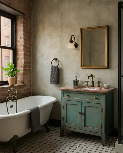 eclectic house — bathroom (urban)