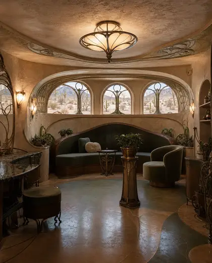 art nouveau salon — basement (desert)