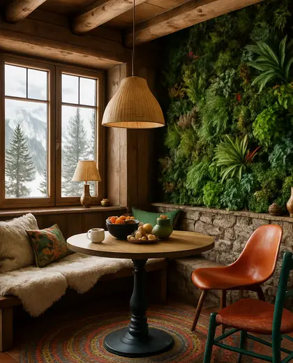 eclectic vertical garden — breakfast nook (alpine)