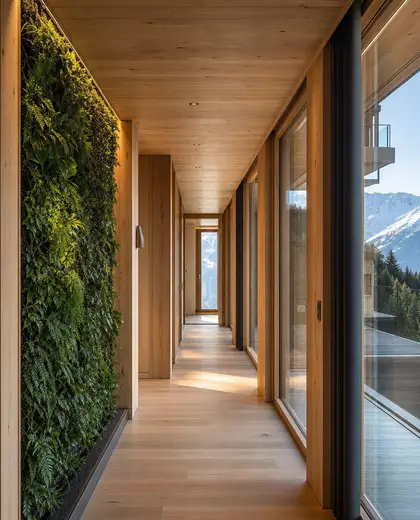 sustainable condo — hallway (alpine)