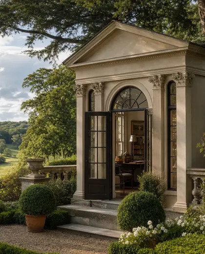 neoclassical garden — study (rural)