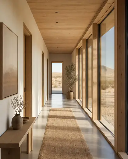 scandinavian building — hallway (desert)