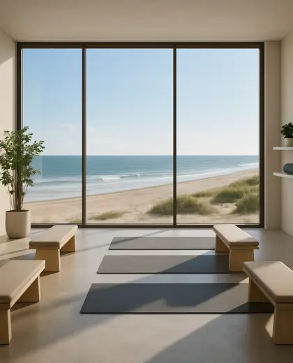 minimalist apartment — training room (beach)