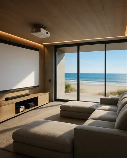 contemporary theater — game room (beach)