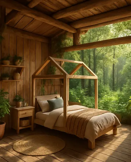 rustic garden — childrens bedroom (forest)