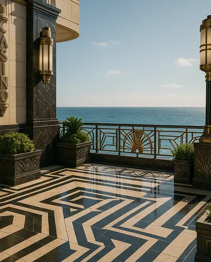 art deco casino — terrace (ocean)