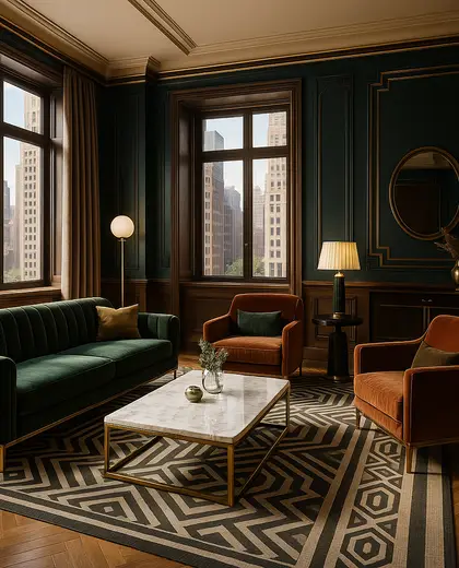 art deco home — room (urban)