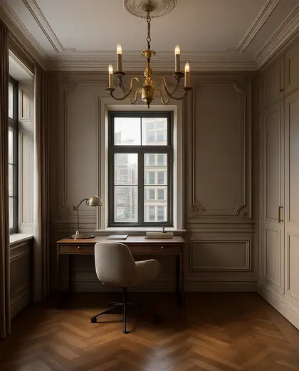 neoclassical apartment — youth room (urban)