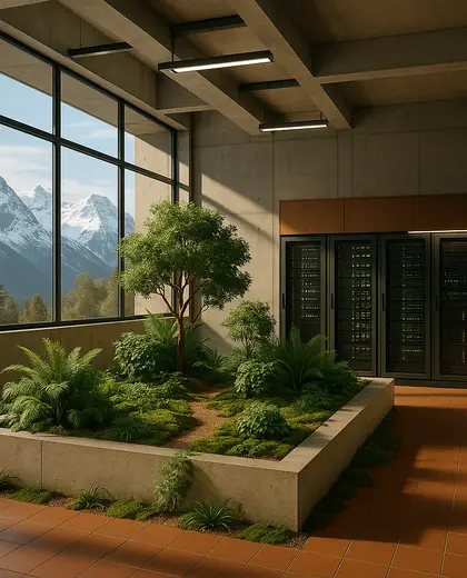 bauhaus indoor garden — server room (alpine)