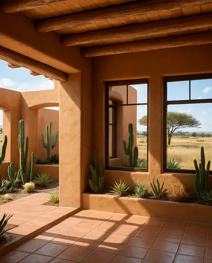 southwestern home — atrium (savanna)