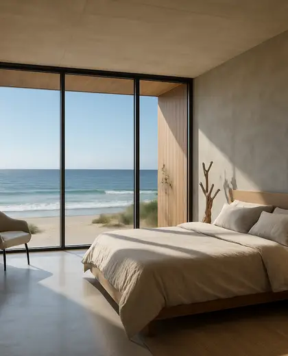 modern house — bedroom (beach)