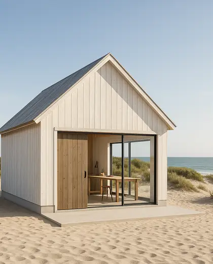 minimalist farmhouse — workshop (beach)