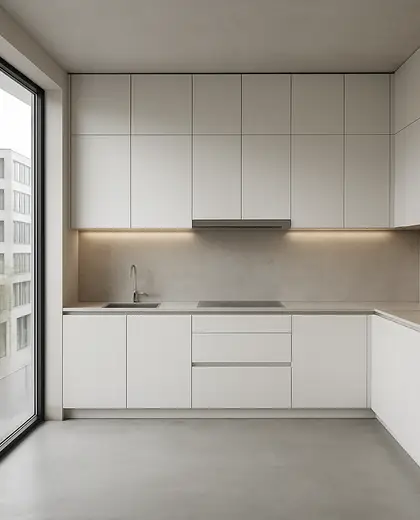 minimalist building — kitchen (urban)