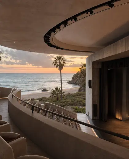 contemporary theater — balcony (beach)