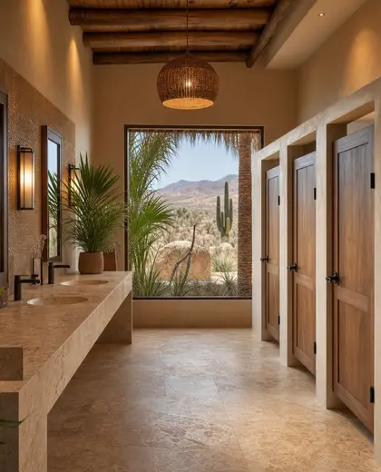 tropical church — bathroom (desert)