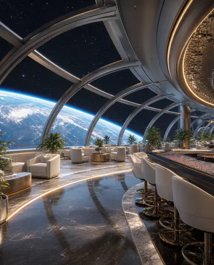 futuristic casino — sunroom (space)
