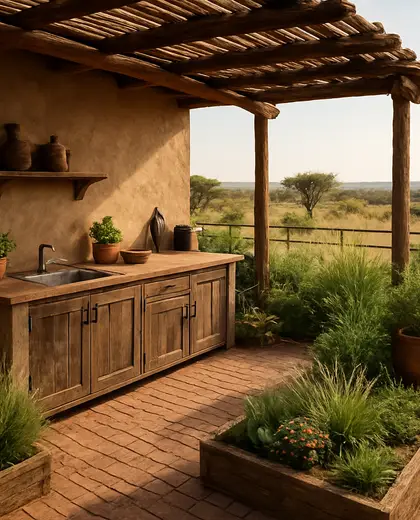 rustic rooftop garden — pantry (savanna)