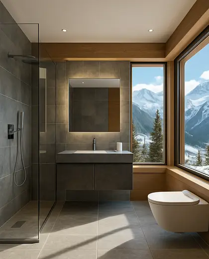 modern store — bathroom (alpine)