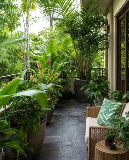 tropical garden — balcony garden (tropical)