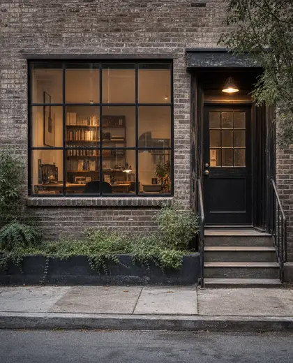 vintage facade — home office (urban)