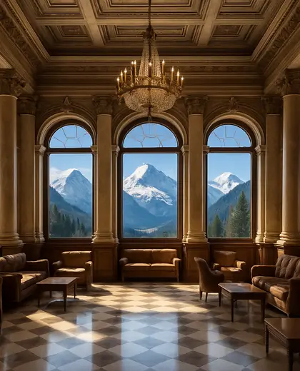 neoclassical salon — main hall (alpine)