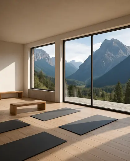 minimalist house — training room (mountain)