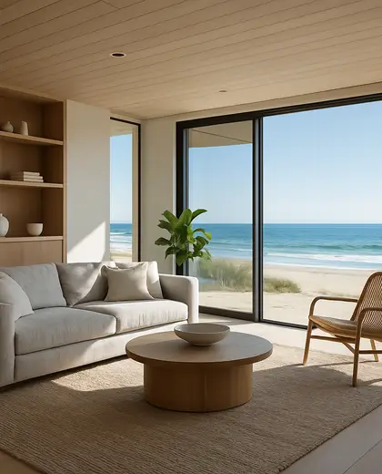 modern store — living room (beach)
