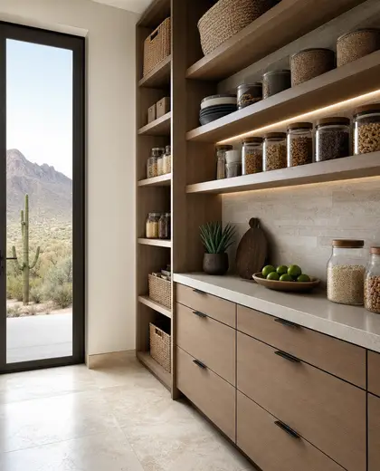 modern condo — pantry (desert)