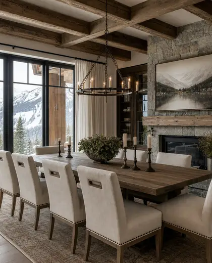 farmhouse house — formal dining room (alpine)