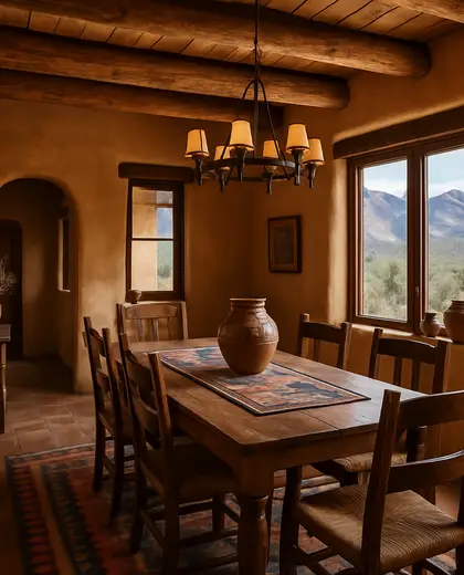 southwestern home — informal dining room (mountain)
