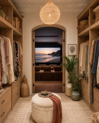 bohemian theater — walk in closet (coastal)