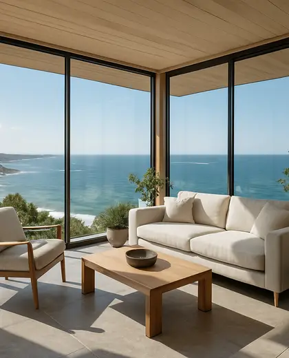 contemporary penthouse — sunroom (coastal)