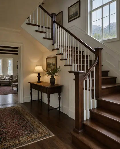 colonial house — staircase (mountain)