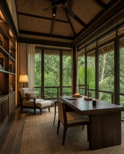 tropical hotel — study (forest)
