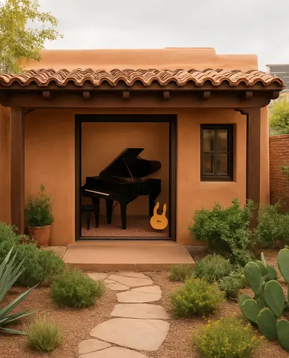 southwestern garden — music room (urban)