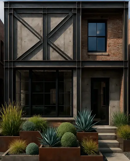 industrial house — flower bed (urban)