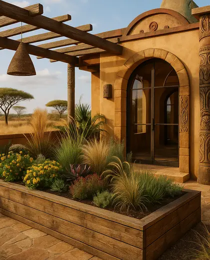 eclectic penthouse — raised garden bed (savanna)