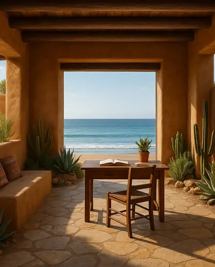 southwestern backyard — study (ocean)