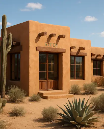 southwestern building — study (desert)