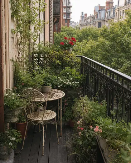 vintage backyard — balcony garden (urban)