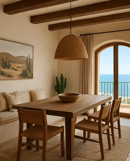 southwestern apartment — dining room (coastal)