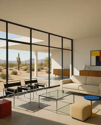bauhaus yard — living room (desert)