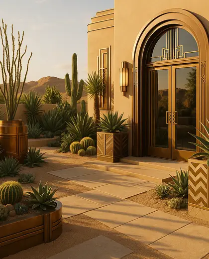 art deco garden — youth room (desert)