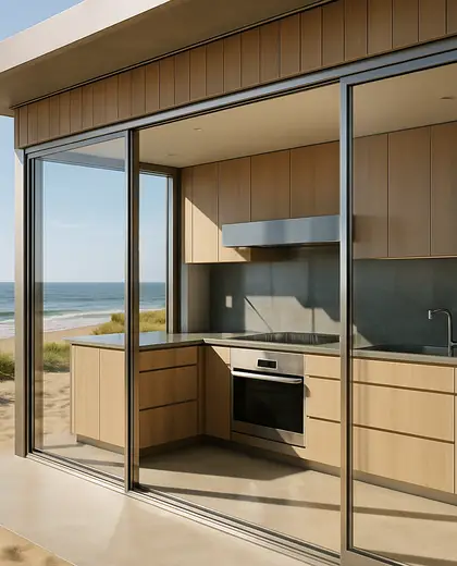 modern facade — kitchen (beach)