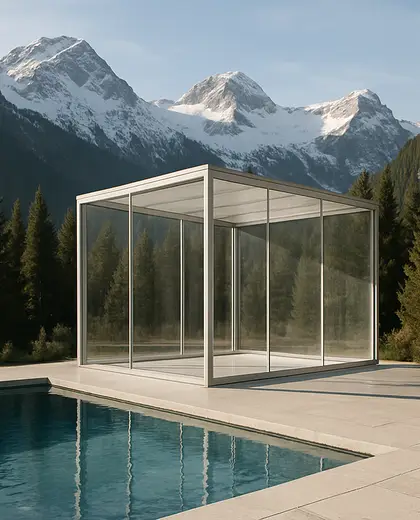 minimalist greenhouse — pool (alpine)