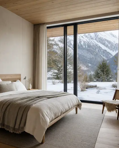 scandinavian yard — master bedroom (alpine)
