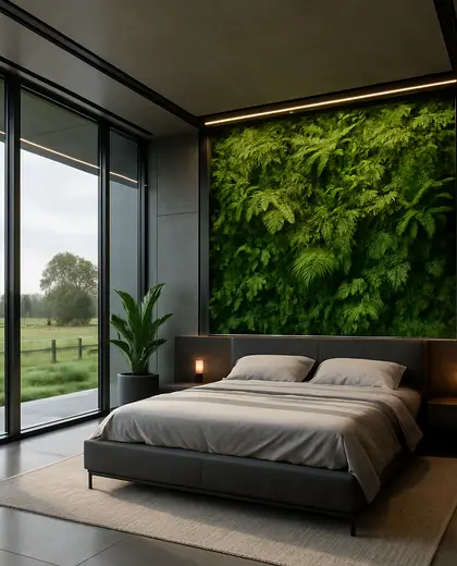 futuristic vertical garden — bedroom (rural)