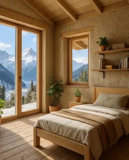 sustainable house — youth bedroom (alpine)