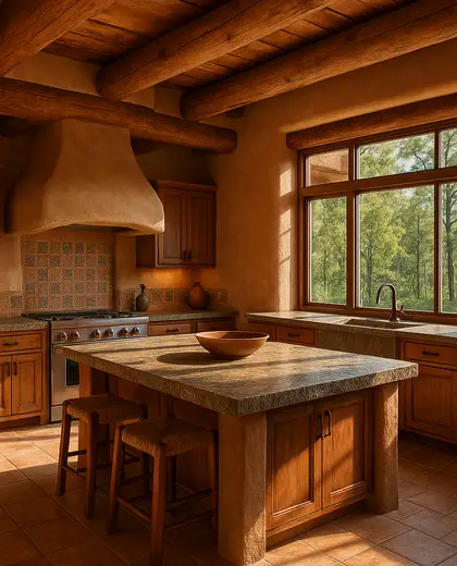 southwestern penthouse — kitchen (forest)