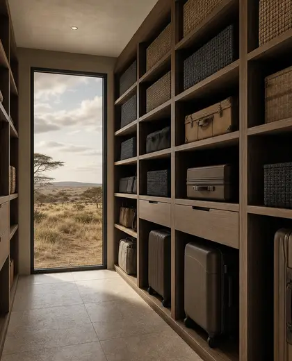 contemporary apartment — storage room (savanna)